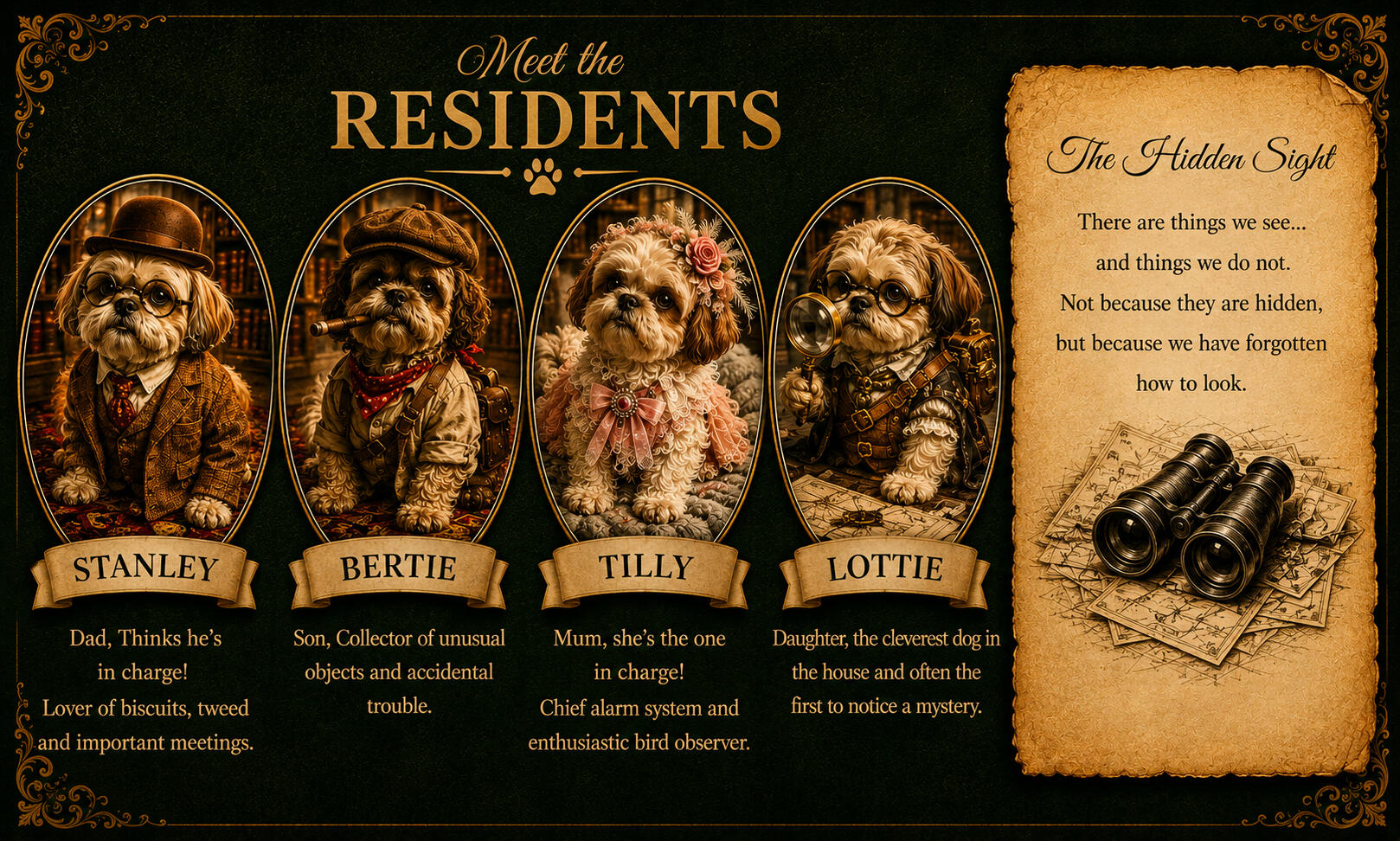 Meet the residents of Hinley Hanley House! Meet the residents of Hinley Hanley House!