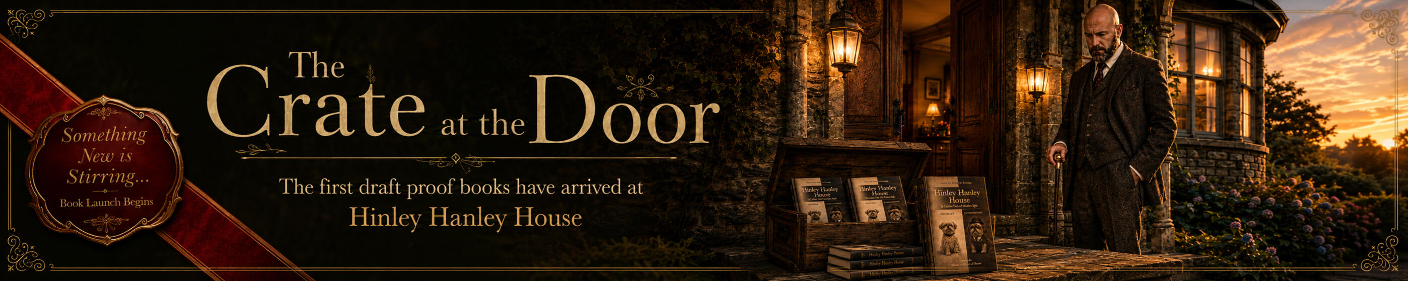 The crate of books at the door of Hinley Hanley House! The crate of books at the door of Hinley Hanley House!